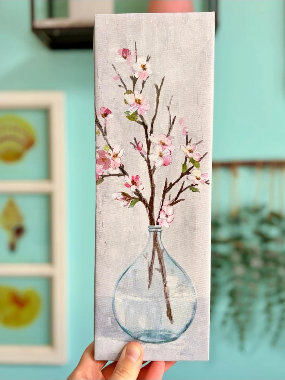 Floral Vased Florals Print on Canvas Wall Decor